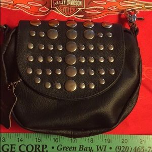 Brass Studded Hip Bag. New.